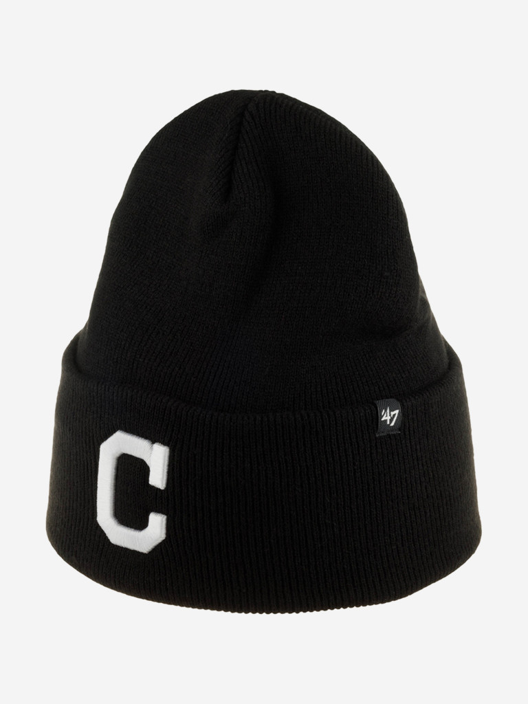 Шапка с отворотом 47 BRAND B-HYMKR08ACE-BK Cleveland Indians MLB (черный)
