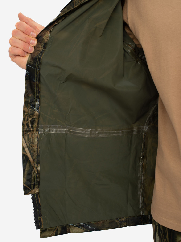 Костюм-дождевик мужской Huntsman ВВЗ Шторм для рыбалки и охоты, ткань таффета PVC 20000 мм вод.ст.