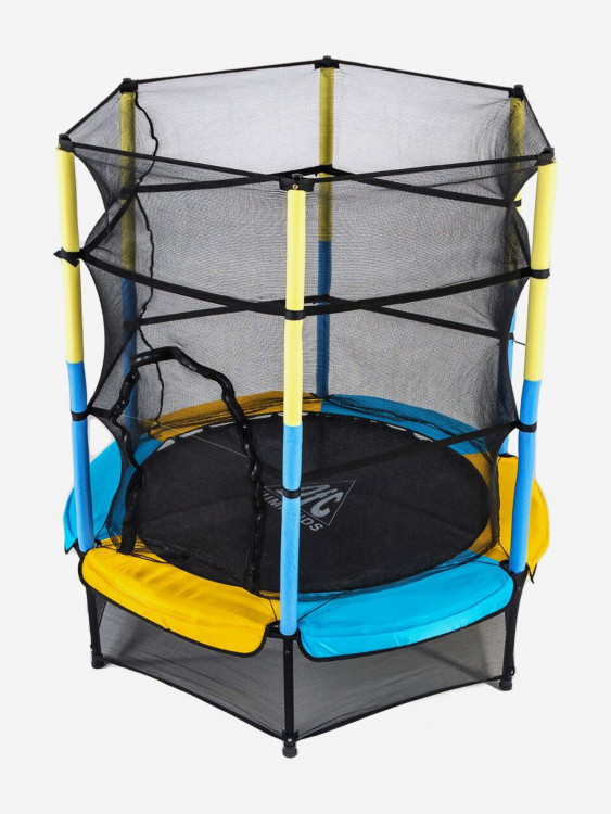 Батут DFC JUMP KIDS 55" 55INCH-JD-YB желтый/синий, сетка (137см)