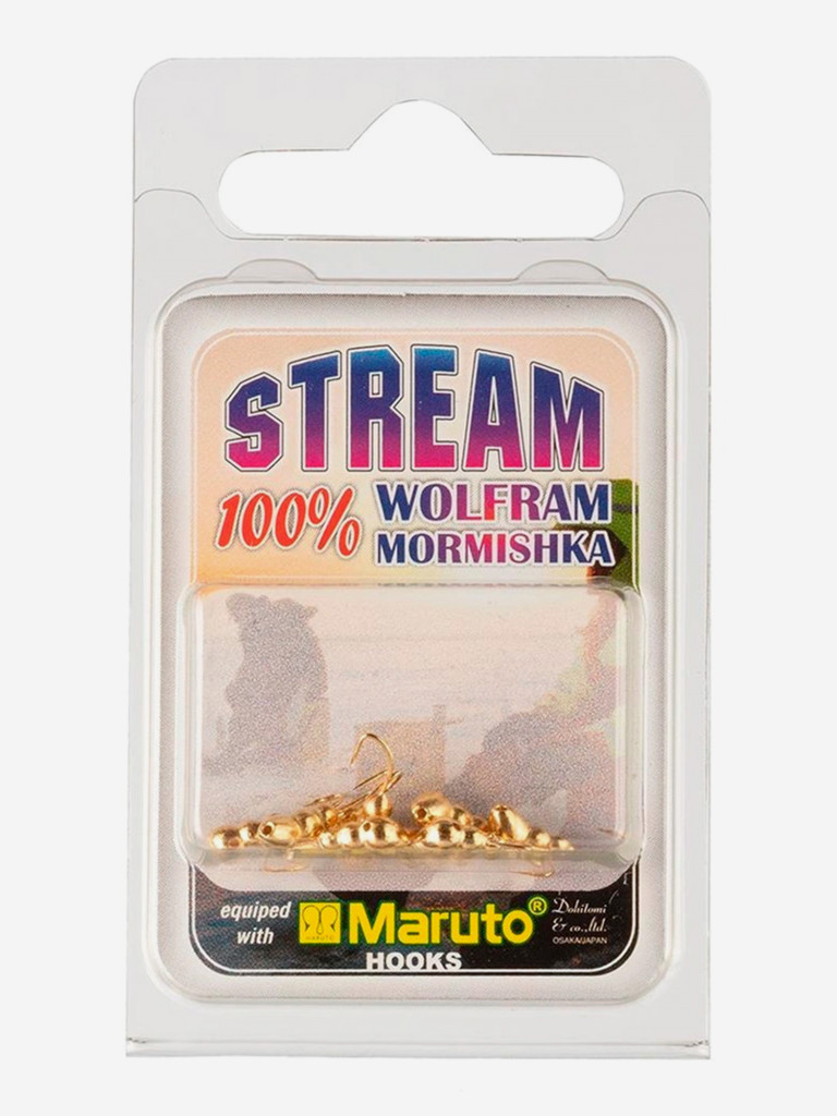 Мормышка Helios вольфрамовая Муравей с отверстием 3мм 0,57г Go (MW-1430-Go), 10 штук в упаковке