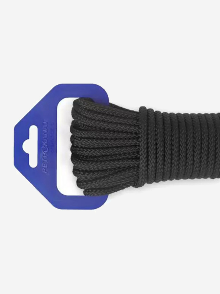 Шнур плетеный Петроканат UNI-CORD 5,0 мм (20 м) черный, евромоток