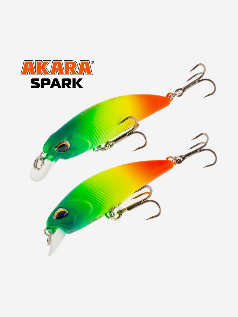 Воблер Akara Spark 50S минноу тонущий на форель, кумжу, окуня, голавля 3,5гр A113