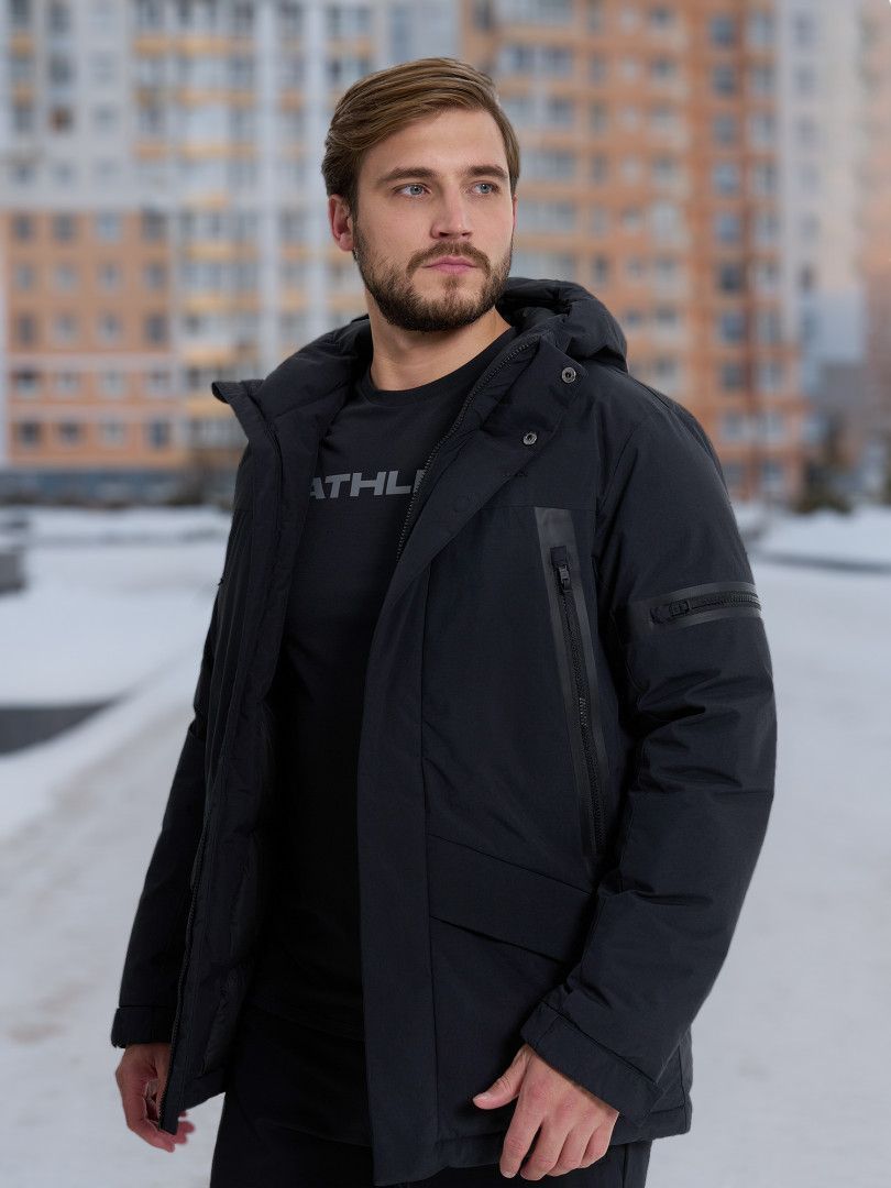 фото Пуховик мужской athlex, черный