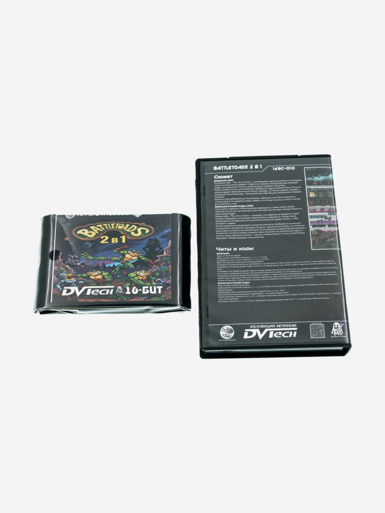 Картридж коллекционный DVTech Battletoads 2 в 1