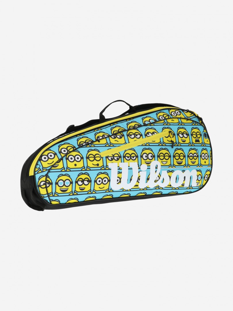 фото Сумка для 3 ракеток wilson minions 2.0 team 3pk, желтый