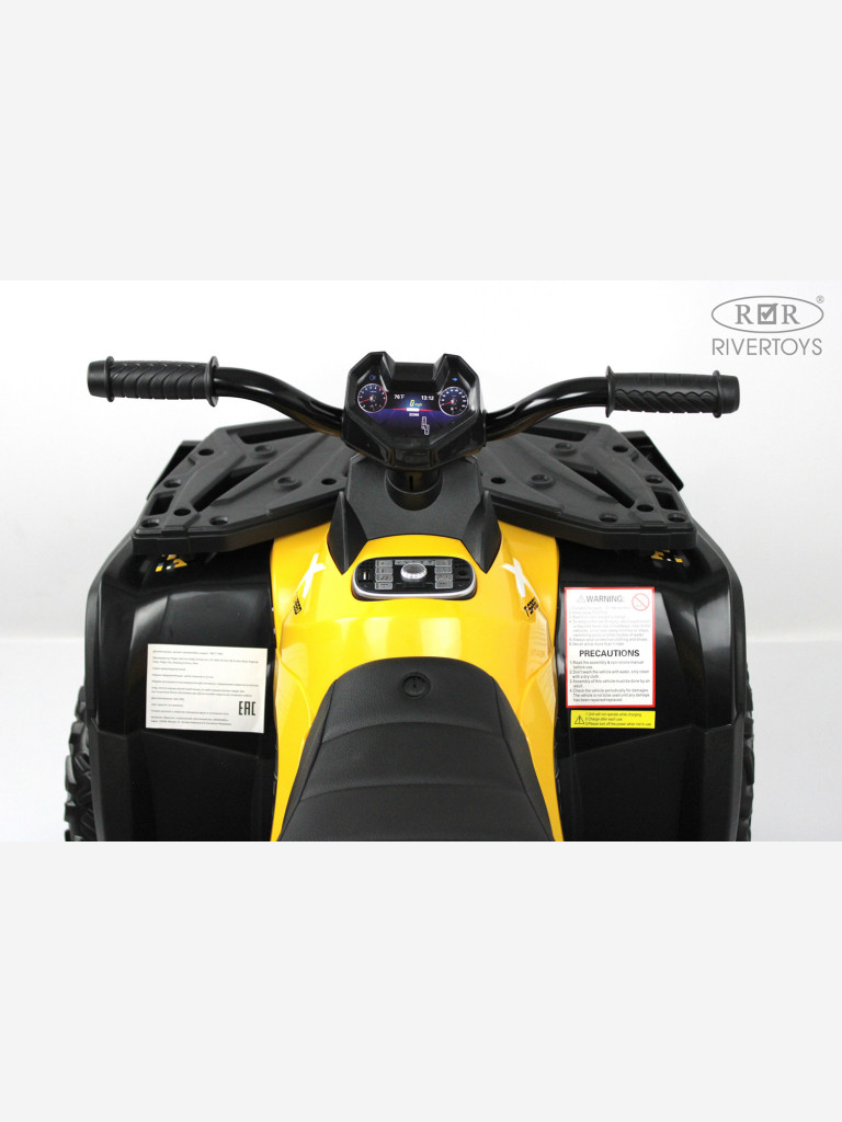 Детский электроквадроцикл RIVERTOYS T001TT 4WD желтый
