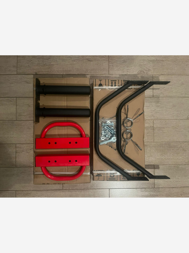 Трэп гриф для становой тяги и приседаний 8кг. 50мм с замками 2шт.