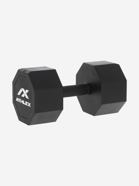 Гантель гексагональная обрезиненная Athlex, 25 кг