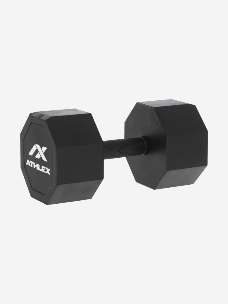 Гантель гексагональная обрезиненная Athlex, 25 кг