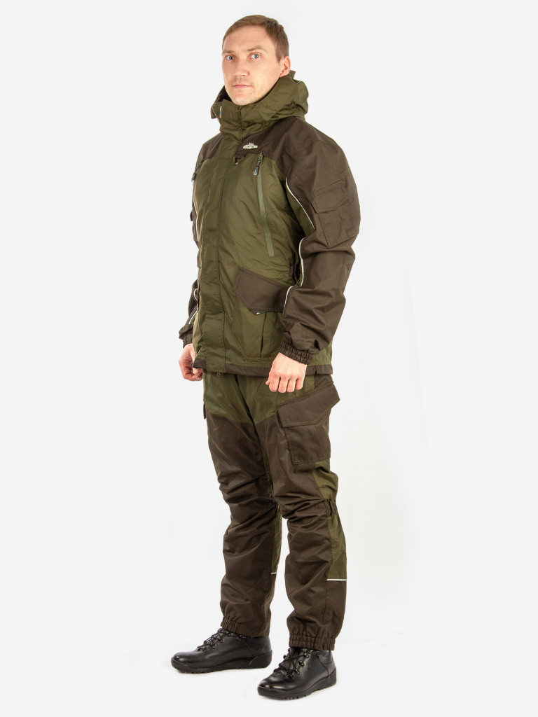 Костюм для рыбалки мужской GRAYLING, Скат, демисезонный, т.хаки