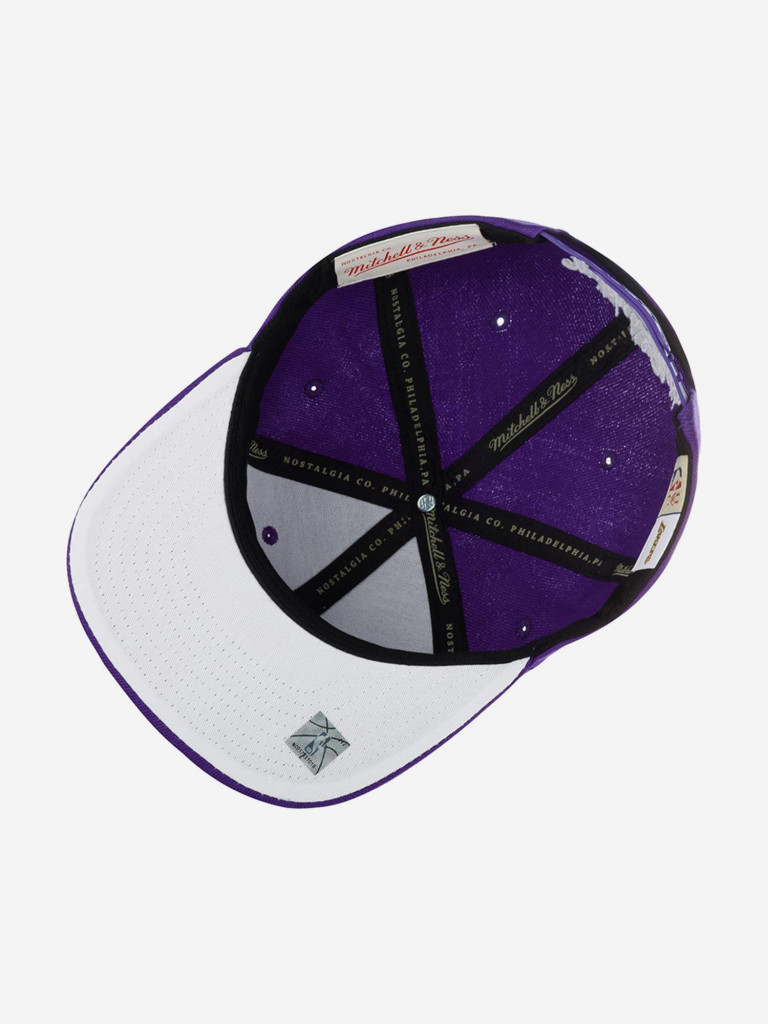 Бейсболка с прямым козырьком MITCHELL NESS 6HSSMM20203-LALPURP Los Angeles Lakers NBA