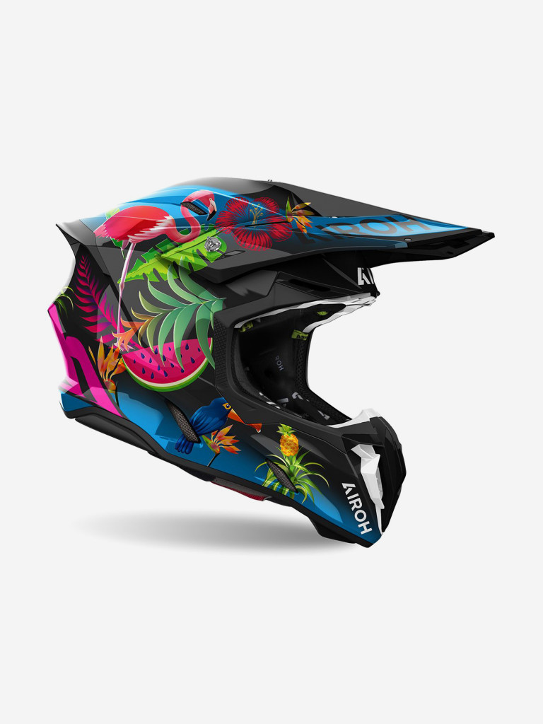 Мотошлем Кроссовый Airoh TWIST 3 AMAZONIA Glossy