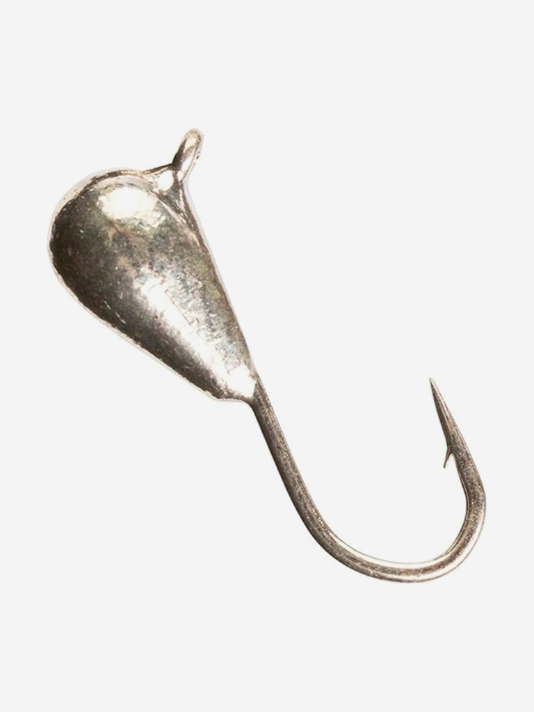 Мормышка Helios вольфрамовая Капля с ушком 3мм 0,46г Sil (MW-1130-Sil), 10 штук в упаковке