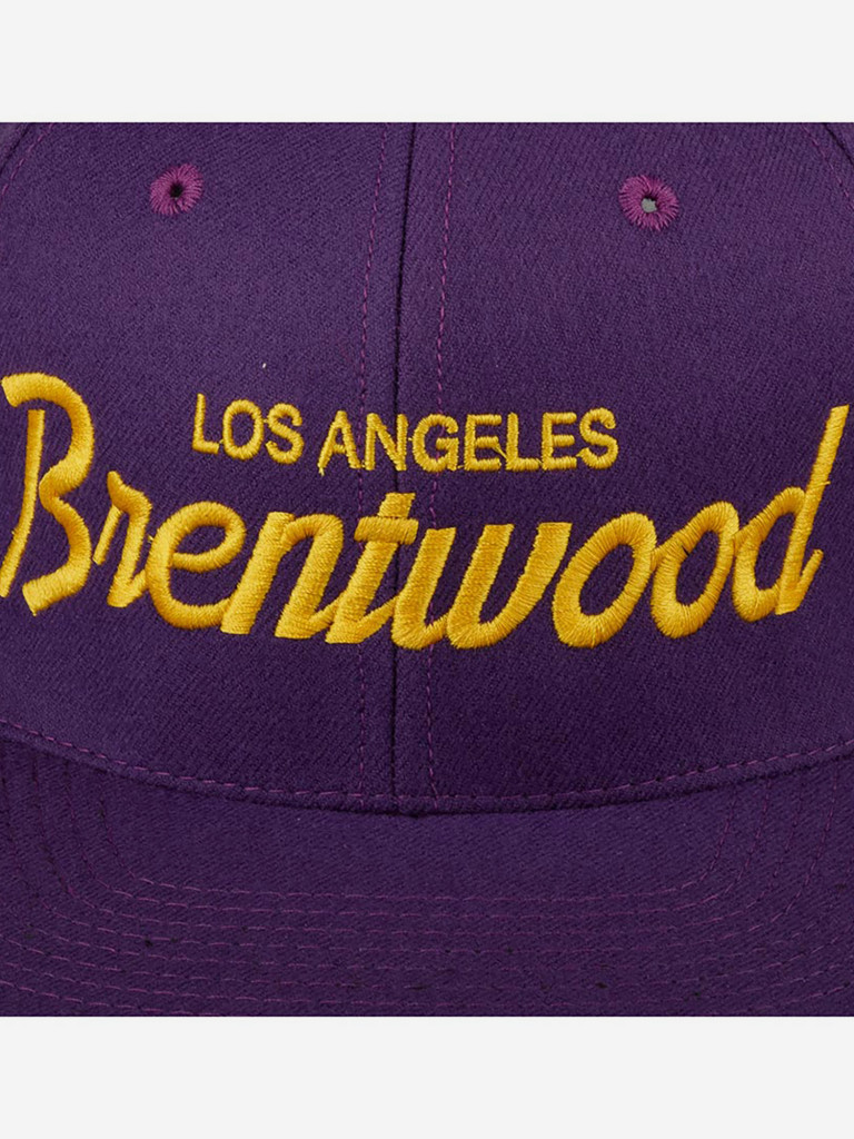 Бейсболка с прямым козырьком HOOD 100-MWL001-CA001-CN Brentwood Laker, CA (фиолетовый)