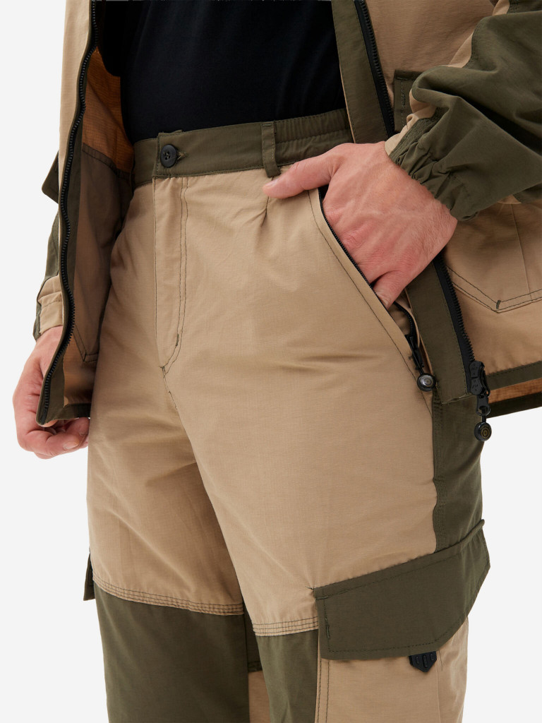 Костюм мужской Huntsman Горка-Люкс летний из ткани рипстоп для рыбалки и охоты