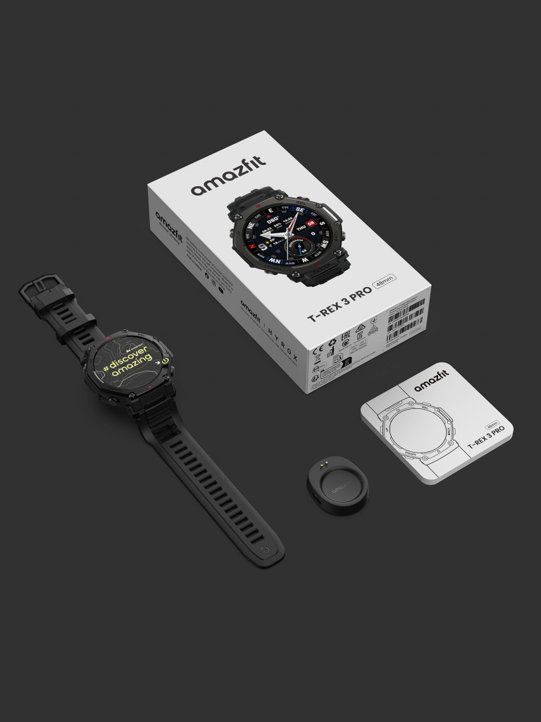 Умные часы Amazfit A2444 T-Rex 3 Pro Tactical Black 48mm