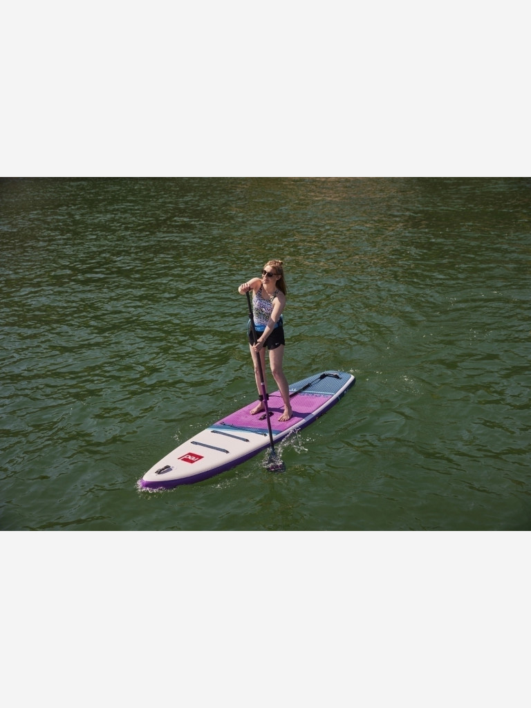 Весло для SUP Red Paddle Hybrid Tough Purple, карбоновое, разборное, 3-частное