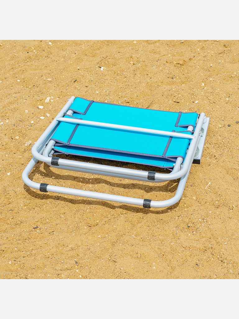 Кресло-шезлонг DOLPHINS алюминий 22 мм, голубой Кедр