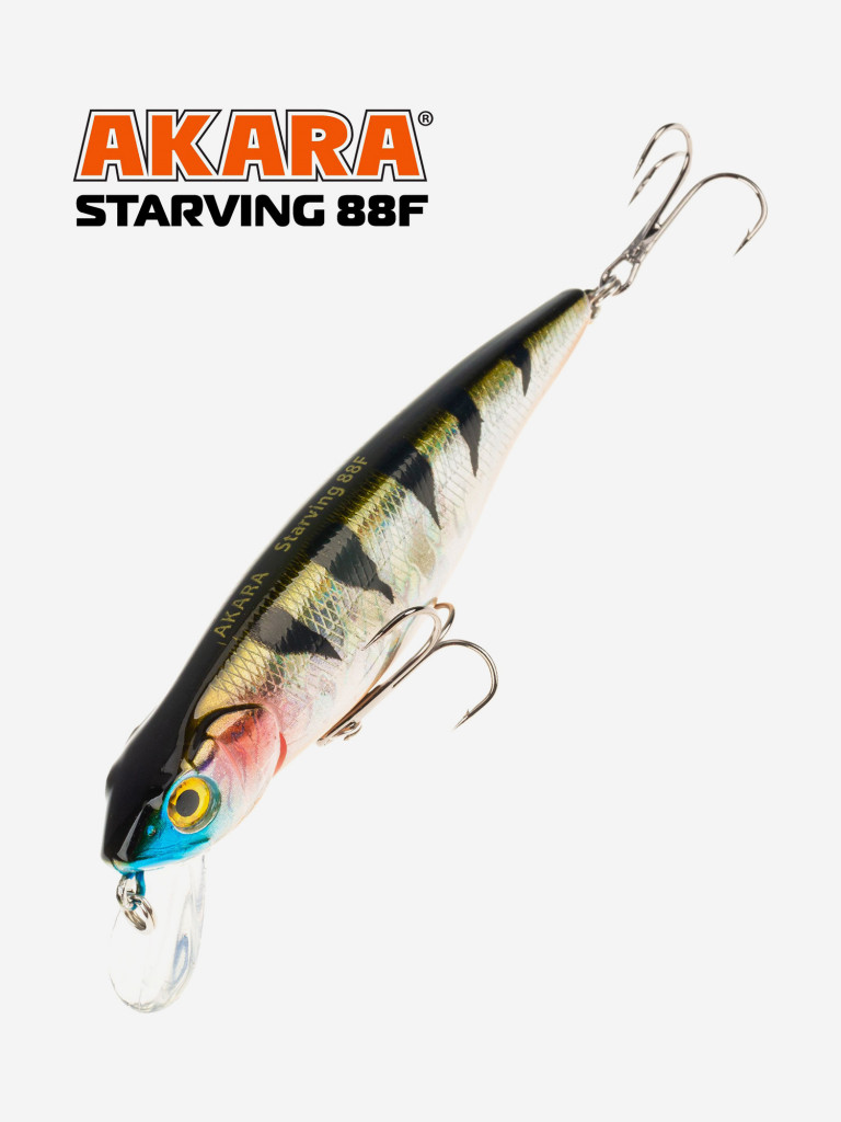 Воблер Akara Starving 88F 11 гр. минноу, плавающий, твичинговый, на щуку A277