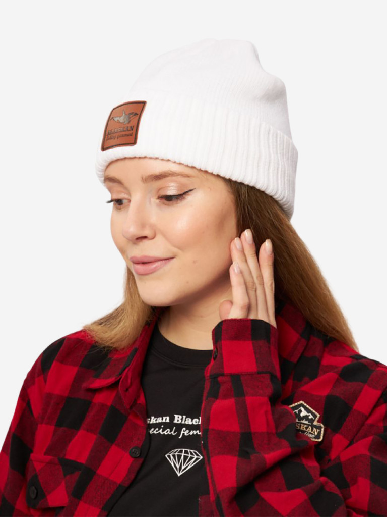 Шапка Alaskan Hat Beanie белая L, 52-54 (AWC037W)