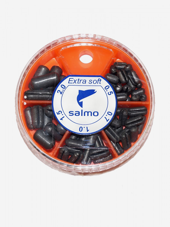 Рыболовные грузила зажимные мягкие Salmo EXTRA SOFT 0.5-2г, набор 10шт