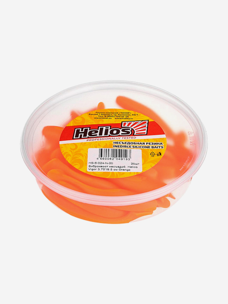 Мягкая приманка Helios Vigor, 3,75'' / 9,5 см, Orange, 20 шт (HS-6-024-N-20)