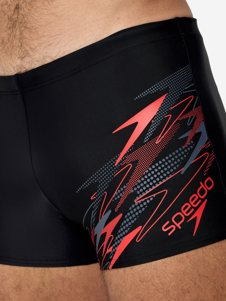 Плавки-шорты мужские Speedo Medley Logo Aquashort Blk/Red