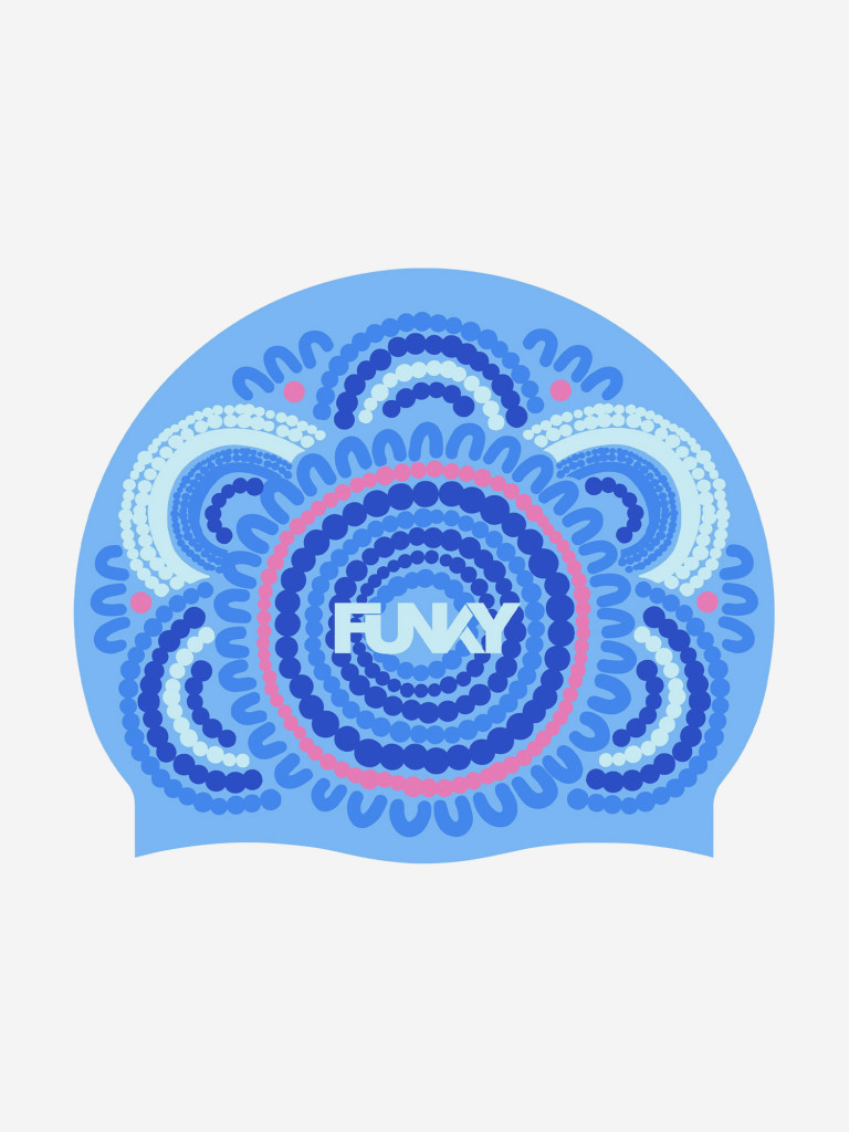 Шапочка для плавания Funky Bundjalung Blue