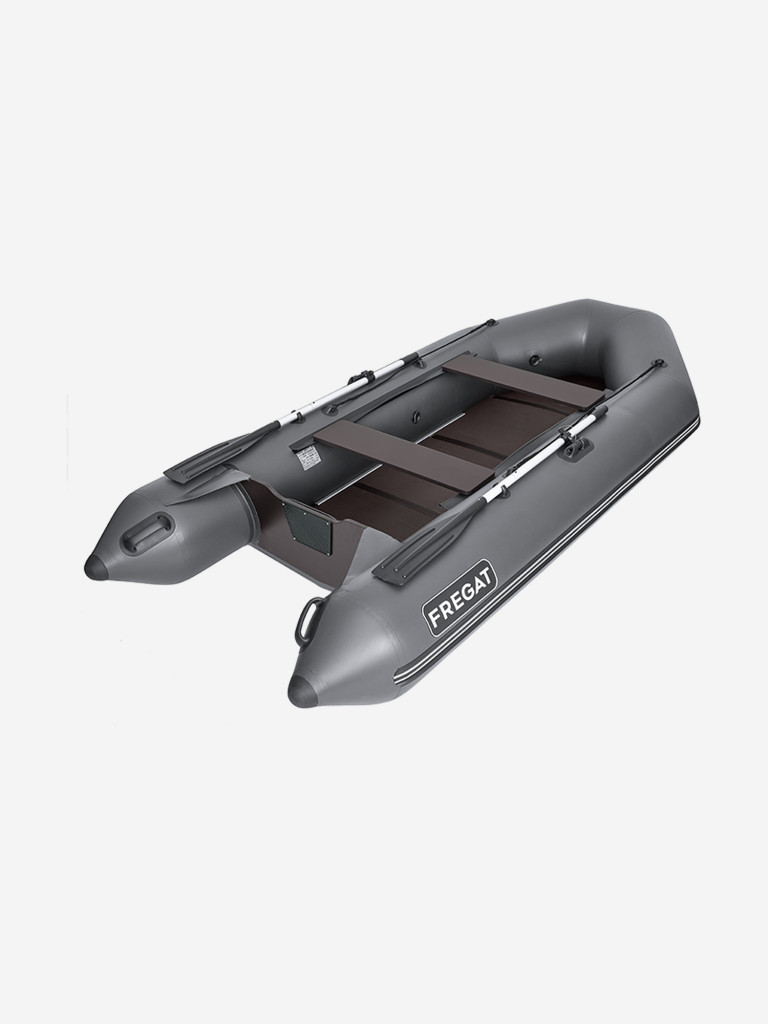 Лодка ПВХ под мотор Фрегат 320 ЕК с килем, сварные швы, серая