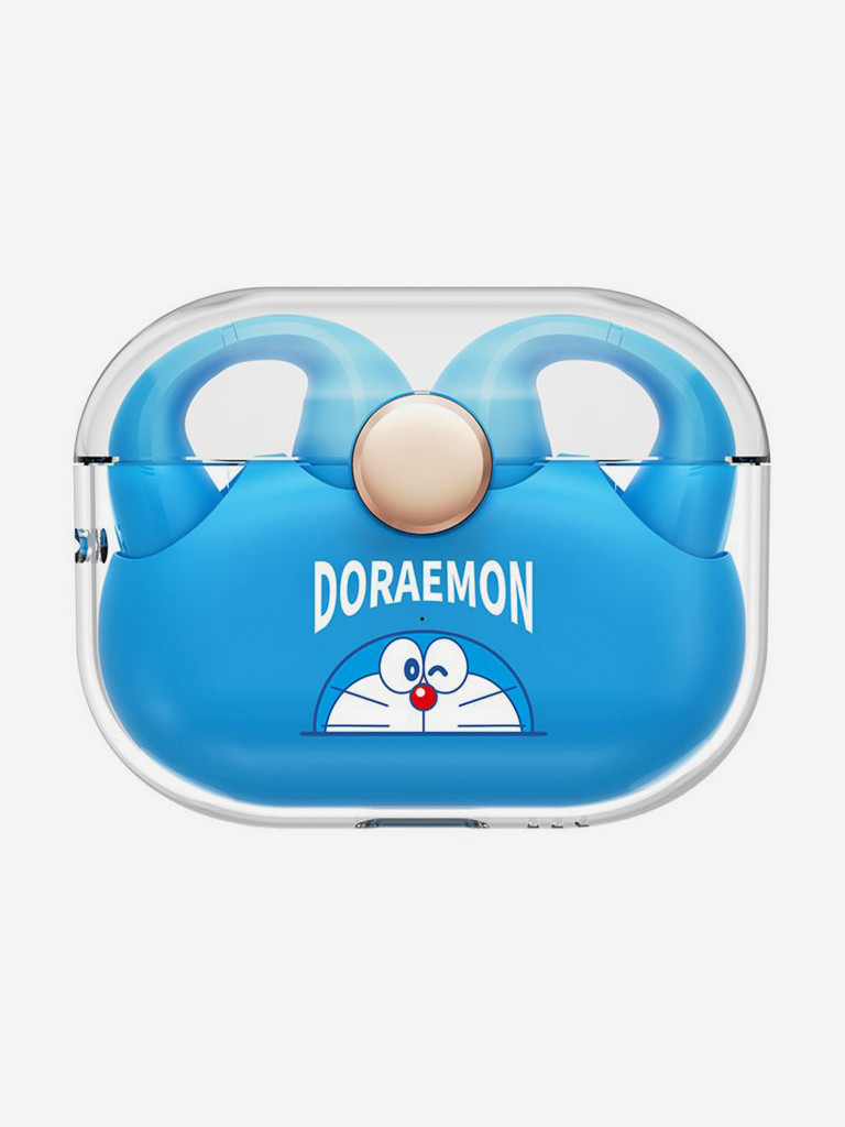 Беспроводные дизайнерские наушники Кот Дораемон Rock Doraemon Sound EarCuffs TWS Earphone Pattern Design синие