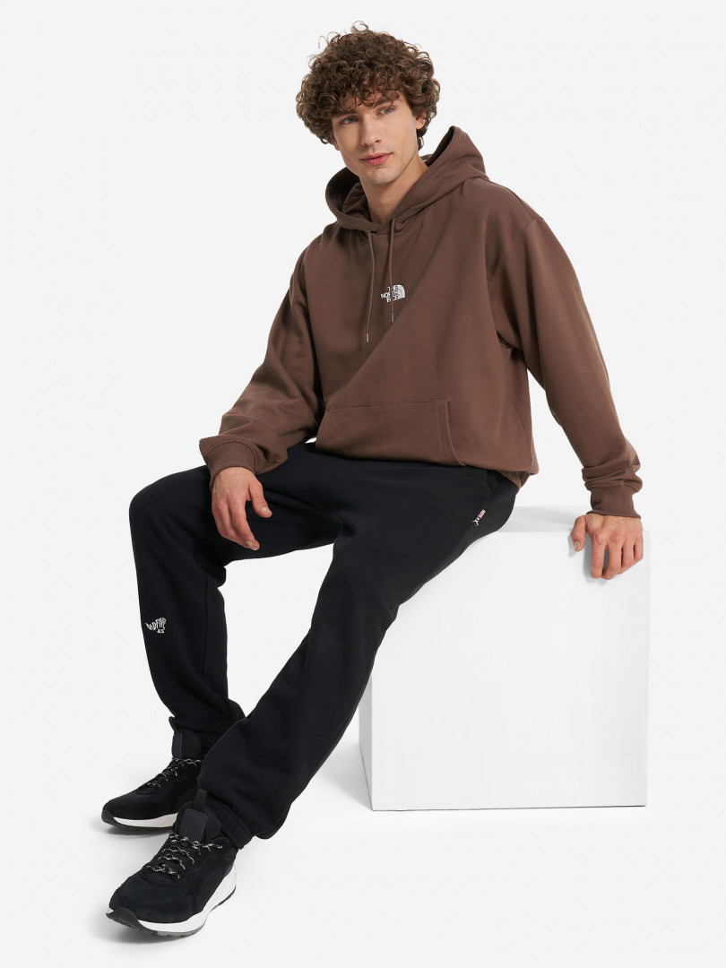 Худи мужская оверсайз The North Face Zumu Hoodie 31834880299 Коричневый, размер 50,52, фото 4