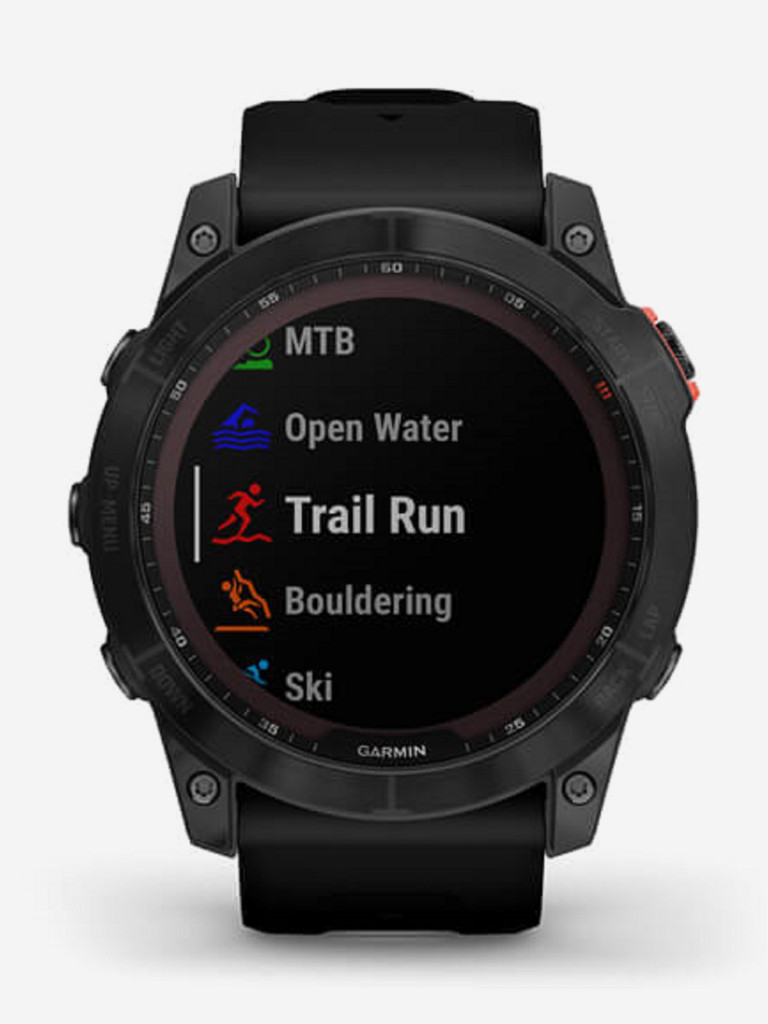 Часы Garmin Fenix 7X Solar c подзарядкой от солнца, серый с черным ремешком 010-02541-01