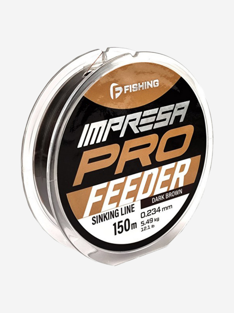 Леска Impresa Pro Feeder Dark Brown F-FISHING 150м 0,234мм 5,49кг/12,1lb