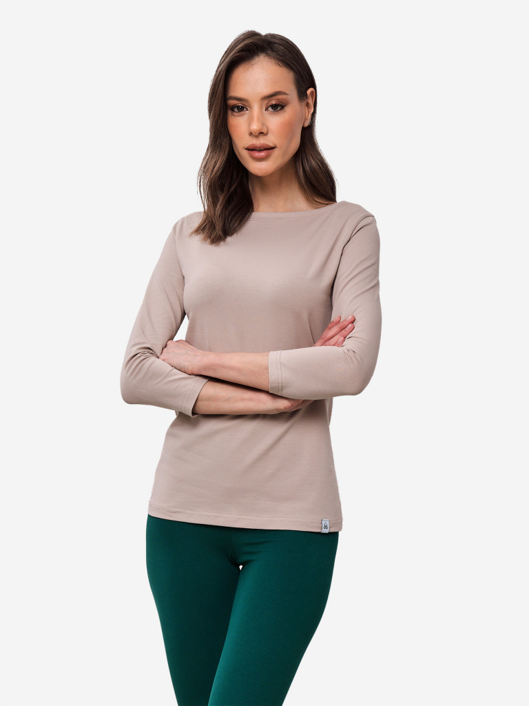 Лонгслив бежевый женский ANGAMI