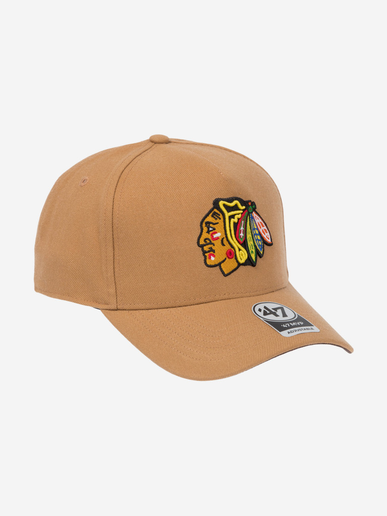Бейсболка 47 BRAND H-REPDT04WBP-QL Chicago Blackhawks NHL (бежевый)