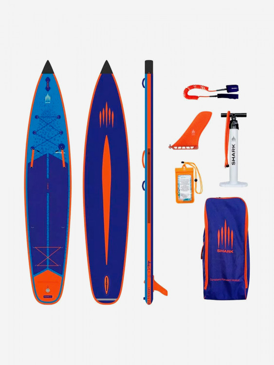 Сапборд надувной двухслойный Shark Venture+ Touring 12.6x30x6, 381x76x15 см