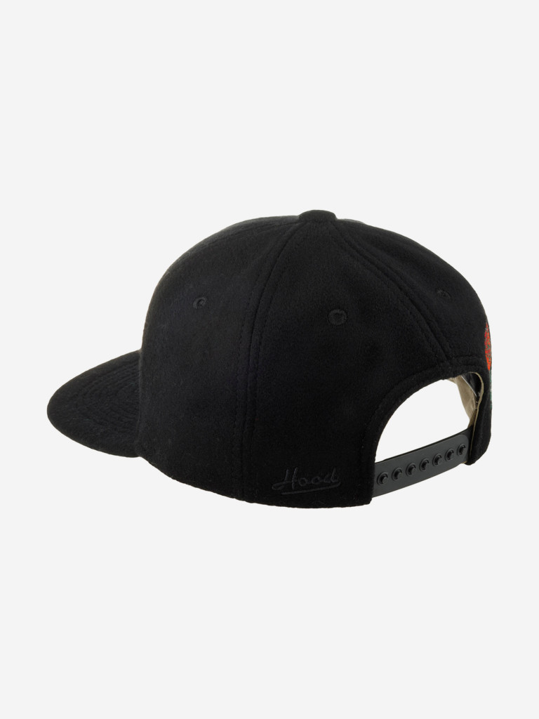 Бейсболка с прямым козырьком HOOD 132-CSM037-XA095-BK Ny State Flower Cashmere II (черный)
