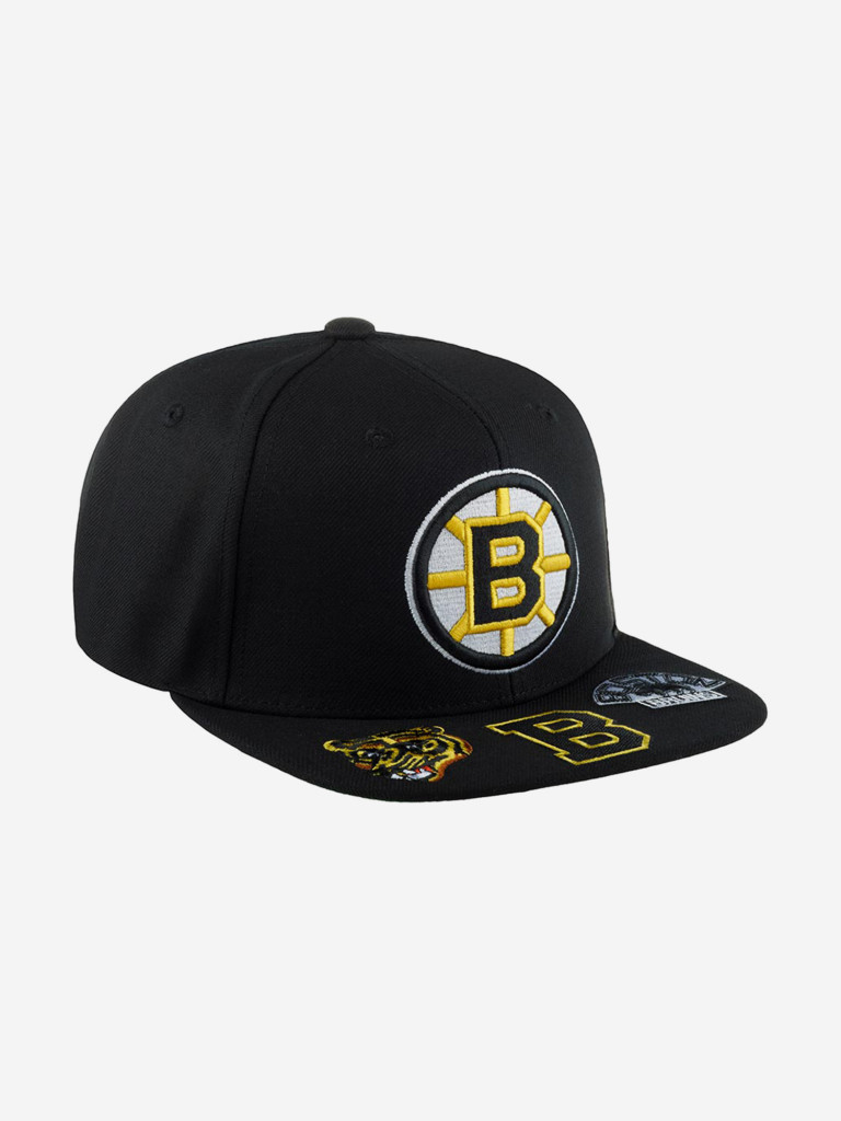 Бейсболка с прямым козырьком MITCHELL NESS 6HSSSH22089-BBNBLCK Boston Bruins NHL