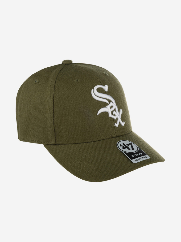 Бейсболка 47 BRAND B-MVP06WBP-SW Chicago White Sox MLB (оливковый)