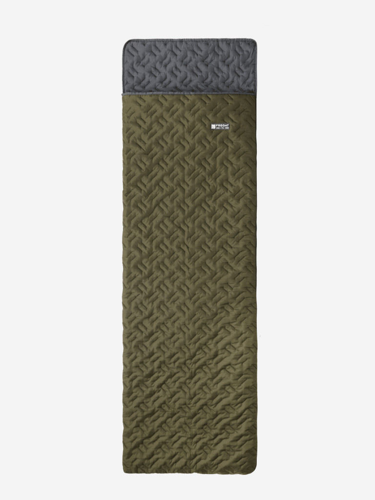 Спальный мешок Фрегат туристический с подголовником, 72 см х 230 см, зеленый (300г/м2)