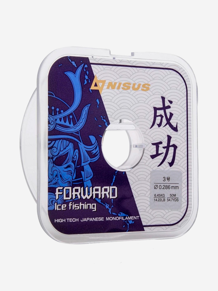 Леска для рыбалки Nisus FORWARD ICE FISHING Nylon 0,286мм, 50м, 6,45кг, прозрачный