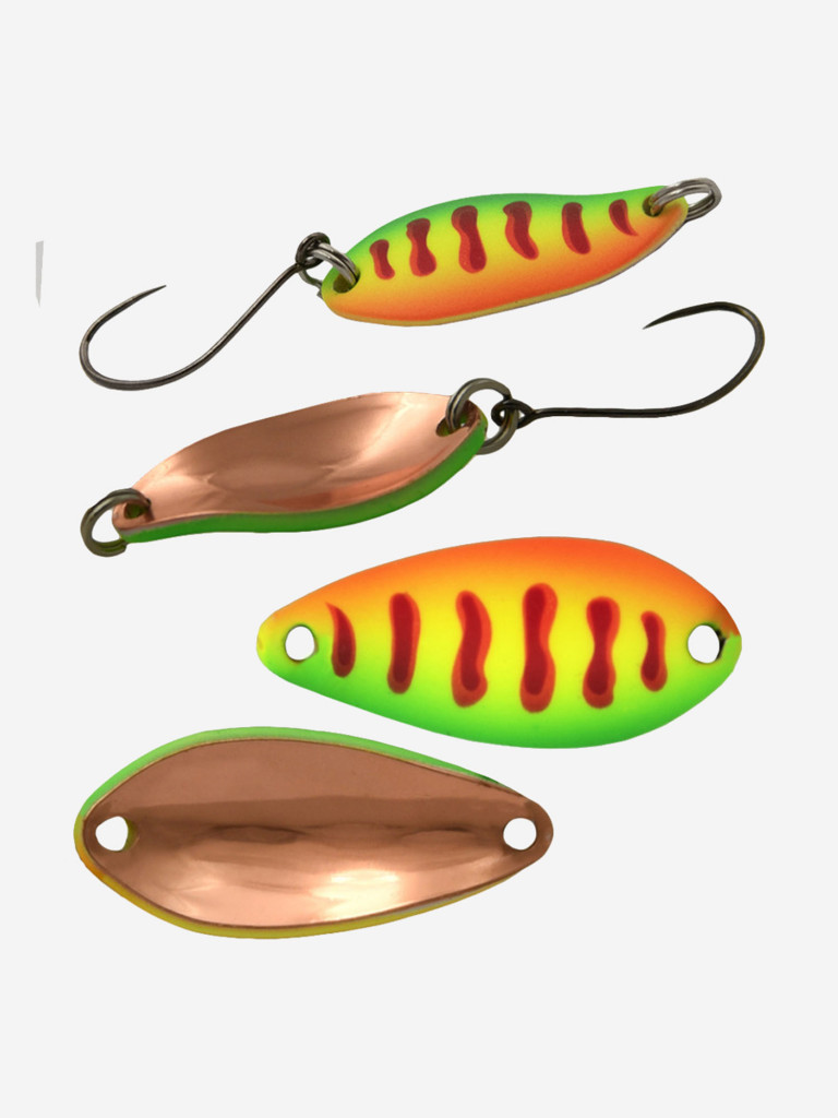 Блесна для рыбалки на форель, окуня, голавля LureMax Dotty колебалка, 25мм., 2,4 г.