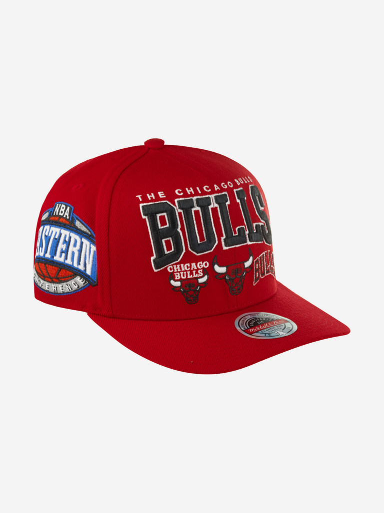 Бейсболка MITCHELL NESS HHSSINTL1264-CBURED1 Chicago Bulls NBA (красный)