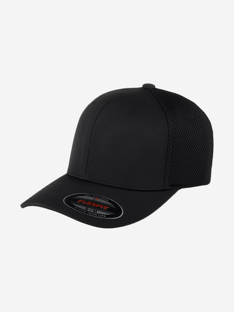 Бейсболка с сеточкой FLEXFIT 6533 (черный)