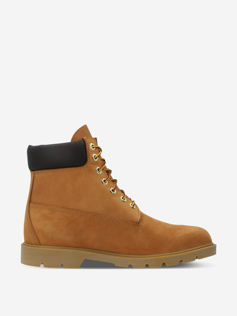 фото Ботинки утепленные мужские timberland 6in basic boot - contrast collar wp, бежевый