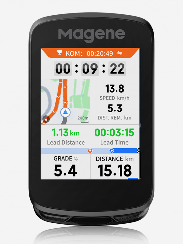 Велокомпьютер Magene C606 V2, GPS, цвет черный