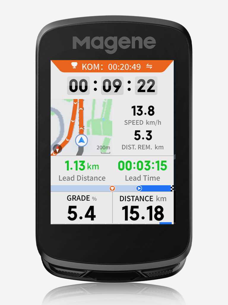 Велокомпьютер GPS Magene C606 V2, цвет черный