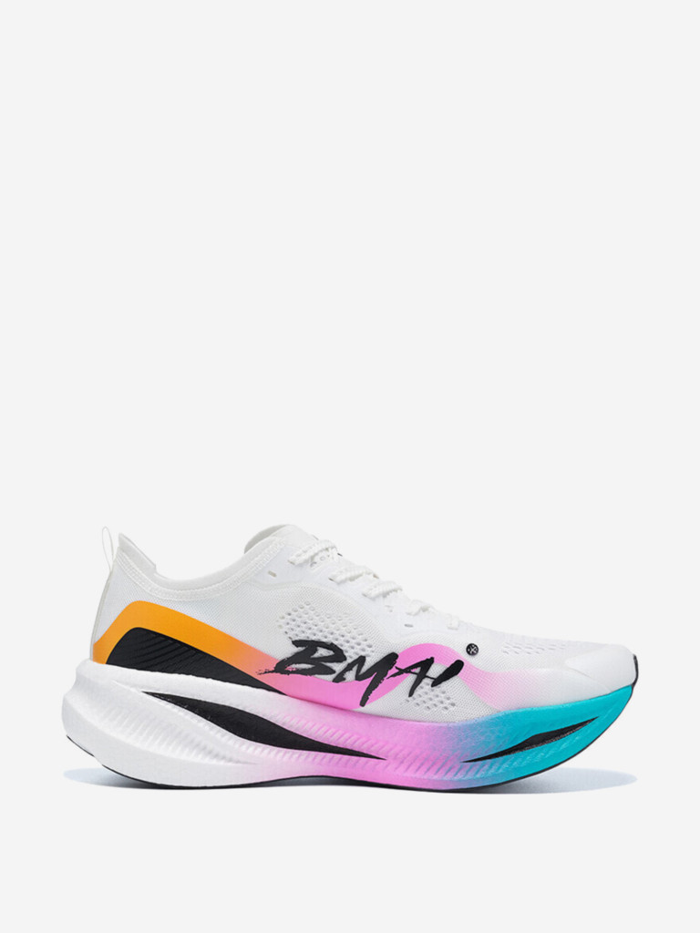 Кроссовки BMAI Carbon FLY Mid Top Running Shoes Men's Blue Pink White
