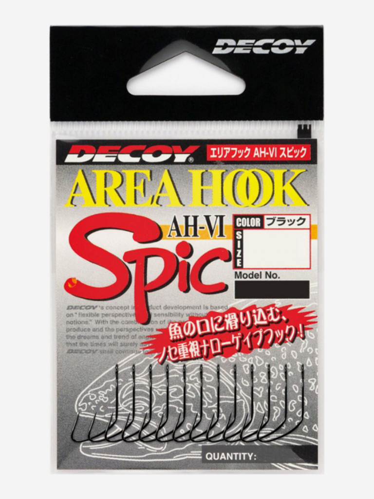 Крючок Decoy форелевый одинарный AH-6 Type VI #6 (в упаковке 8 штук)