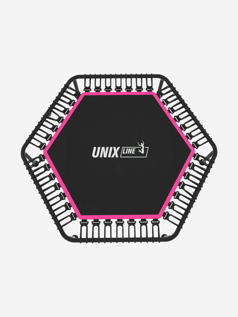 Батут спортивный для фитнеса и джампинга UNIX Line Fitness Lite 125 см, розовый